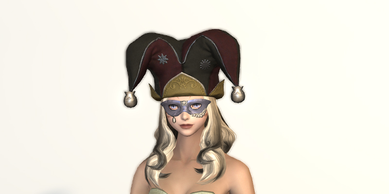 FF14 ゼーメル装備 ハーレクインキャップ