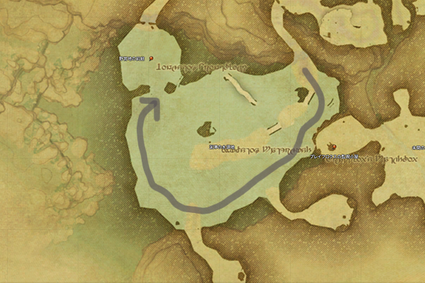 【FF14】奪還支援 ブレイフロクスの野営地 マップ