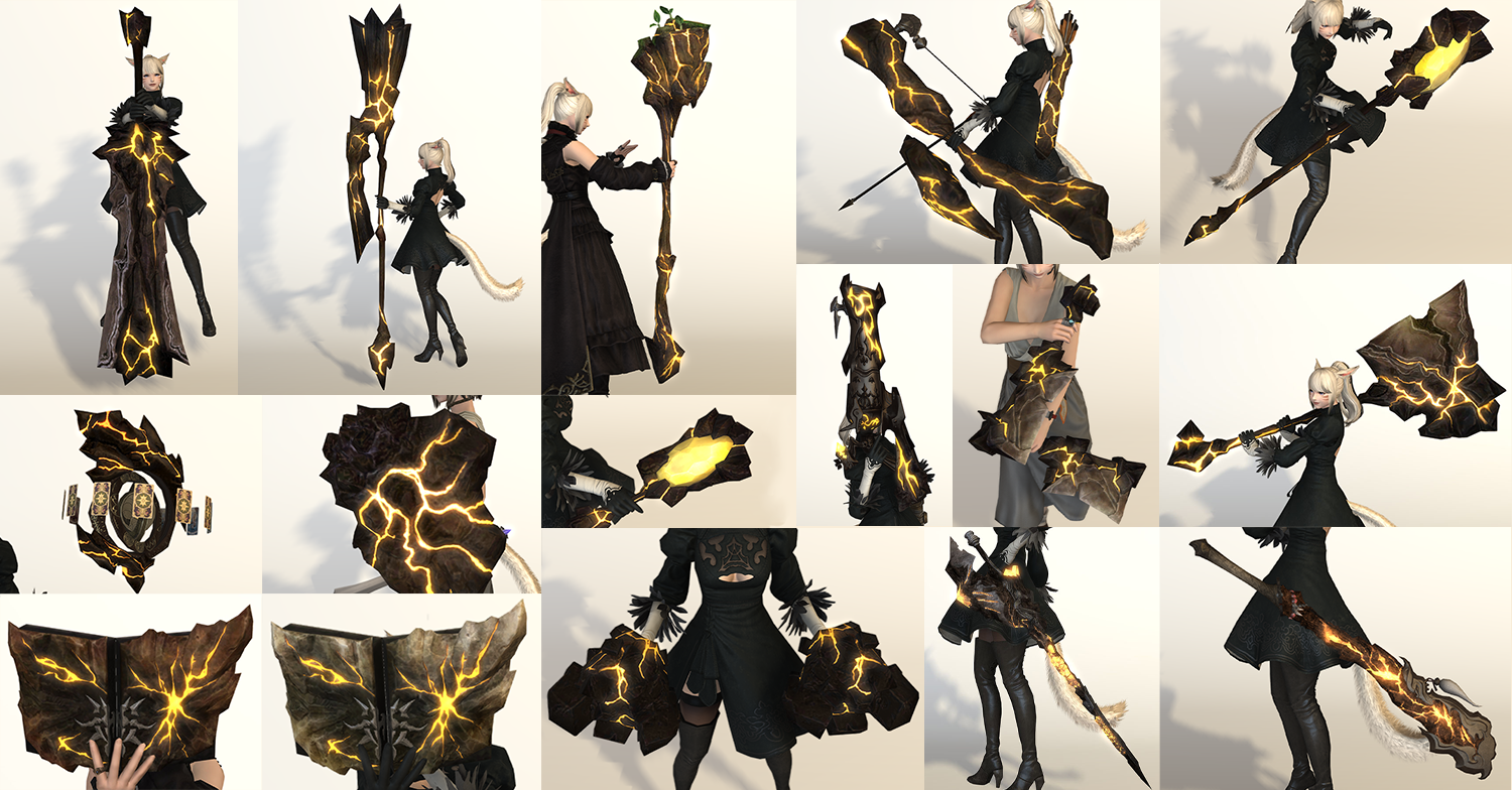 Ff14 全ジョブのタイタン武器の見た目 蛮神タイタン Ff14 ゆんのぼうけん